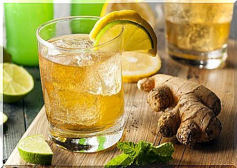 Ginger and lemon juice