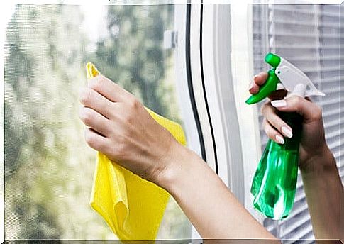 Clean windows with natural products