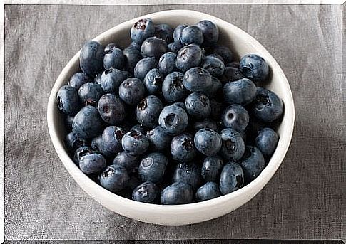 Blueberries for pancake recipe with blueberries