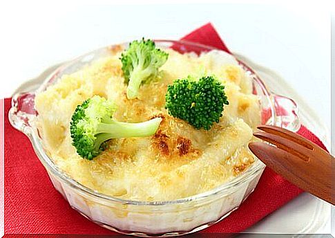 Souffle with broccoli