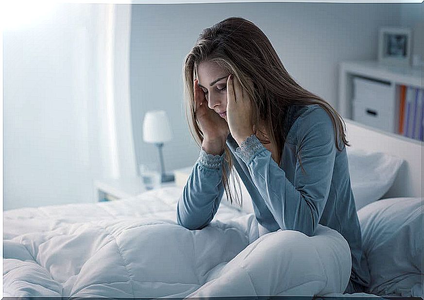 woman suffering from insomnia