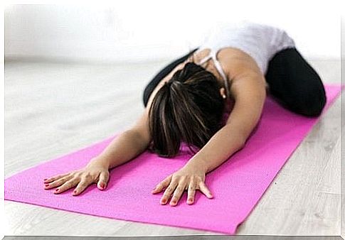 Bidalasana or cat posture is good for lower back pain